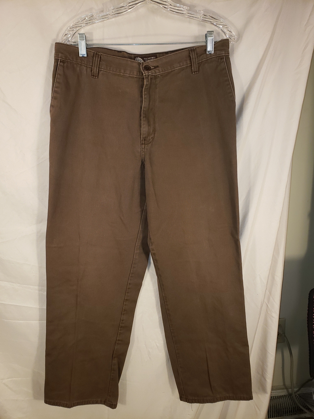 Great Northwest Clothing Company Men's Brown Chino Pants - 34WX29L